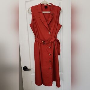 Worthington Sleeveless Button Dress XL